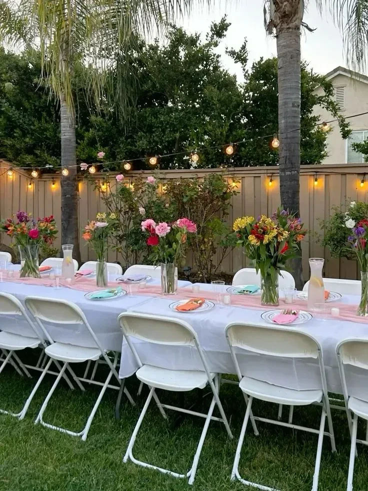1- Light the Dining Area with String Lights