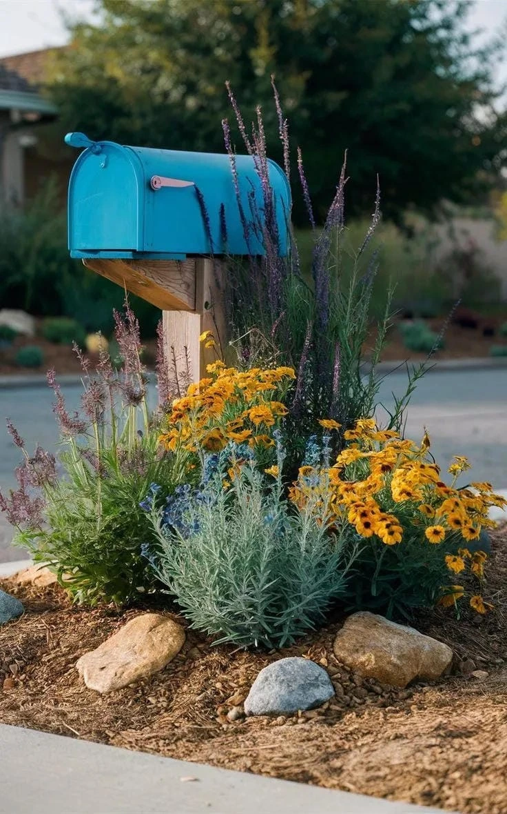 9- Make the Mailbox a Flower Bed Feature