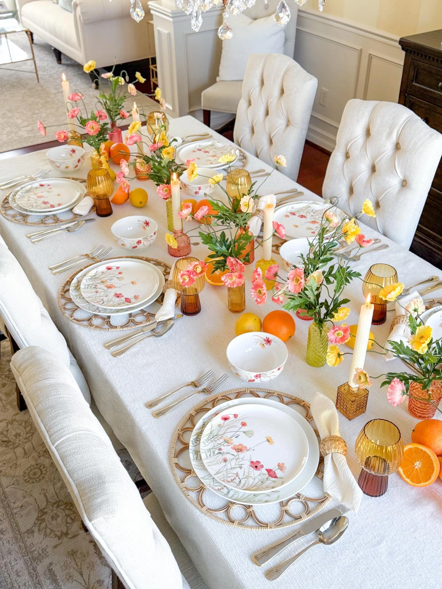 12- Mix Bright Flowers with Citrus