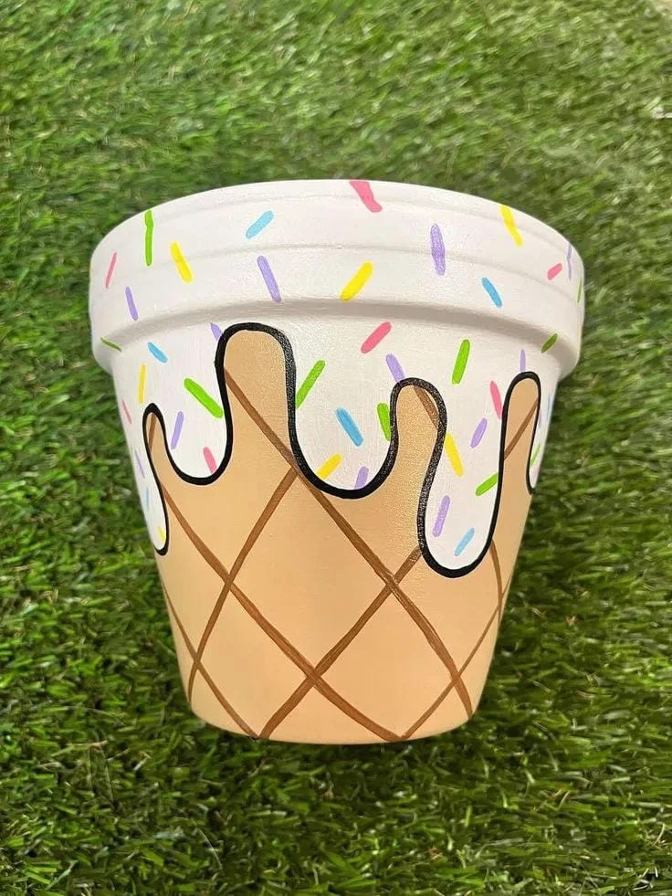 2- Paint a Playful Ice Cream Cone