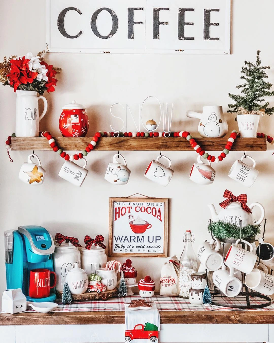 10- Pair Cute Mugs with Labeled Pots