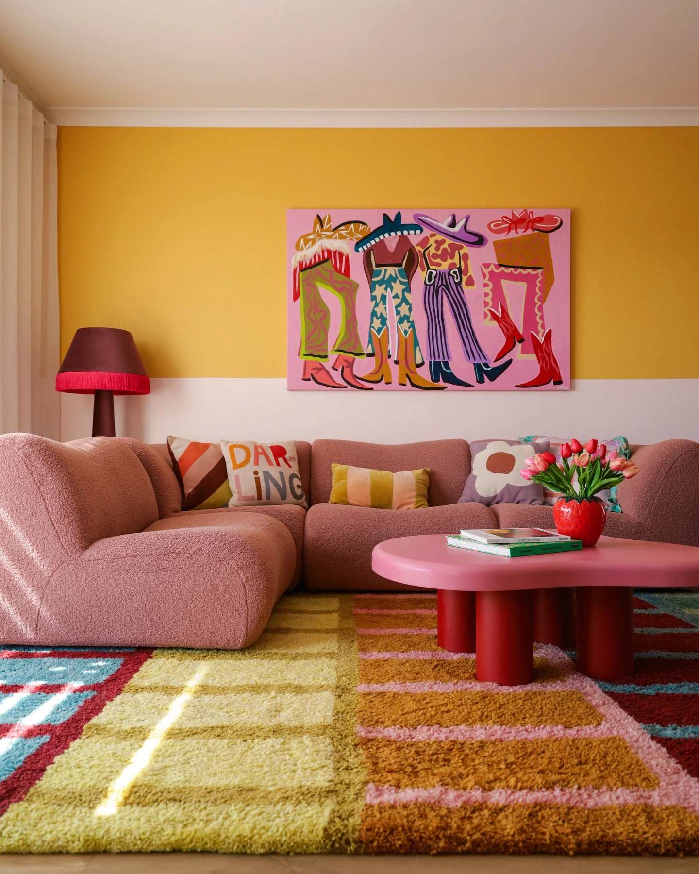 4- Pair Yellow Walls with Bubblegum Pink