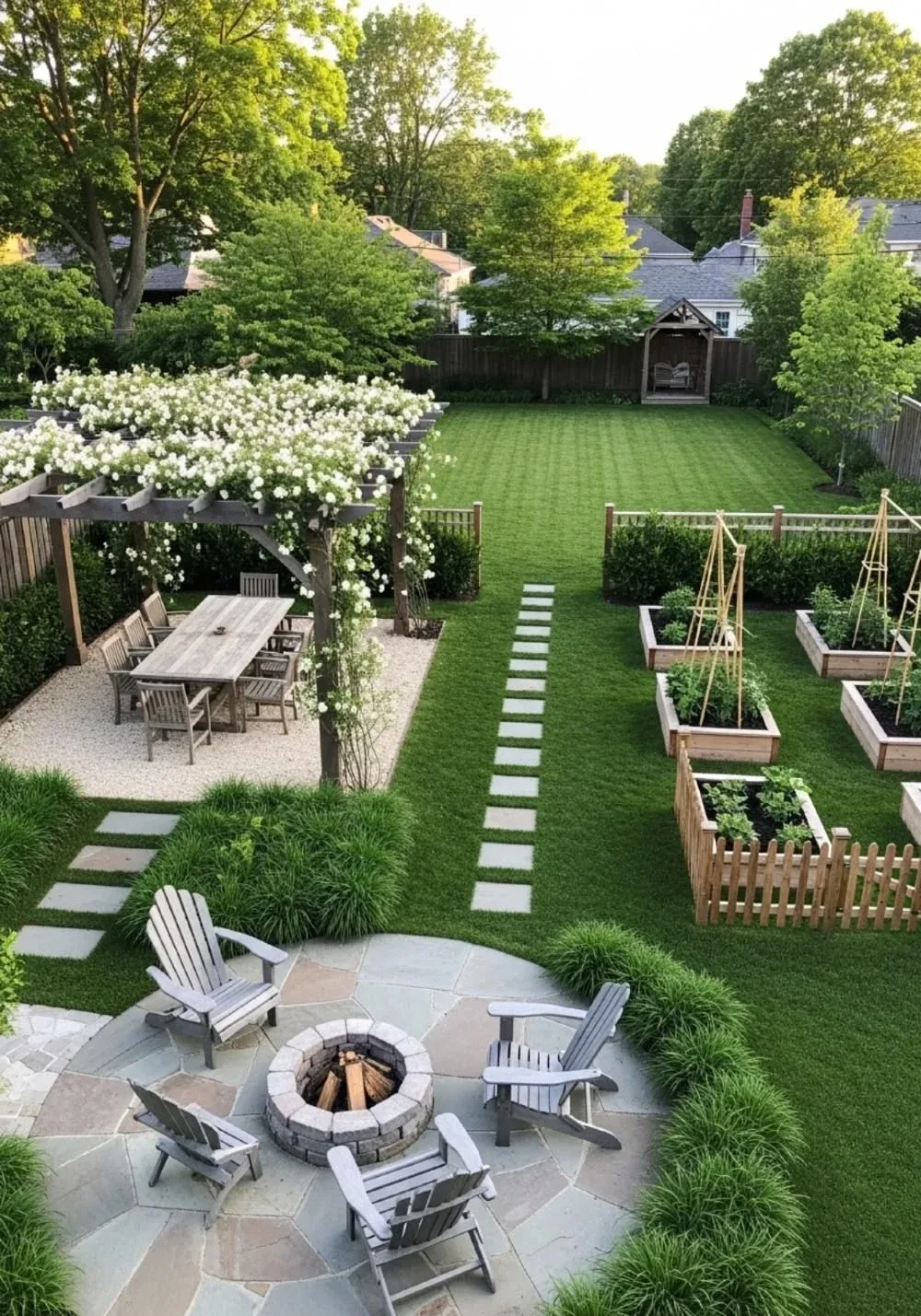 4- Plan the Backyard in Useful Zones