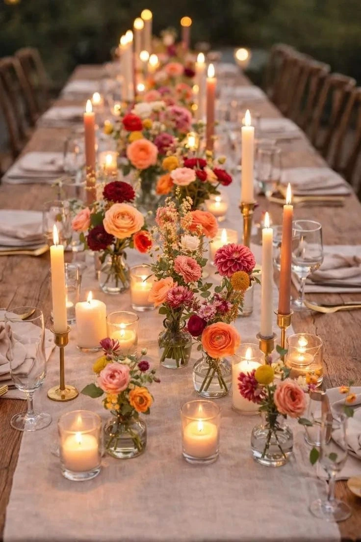 12- Run Flowers Down the Table