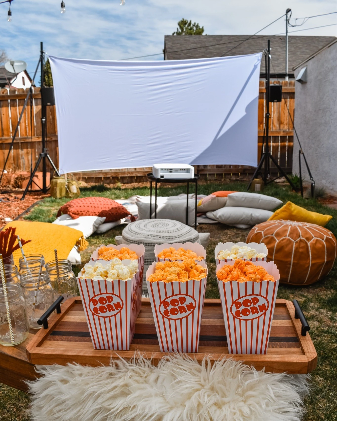 13- Serve Popcorn in Oversized Tubs