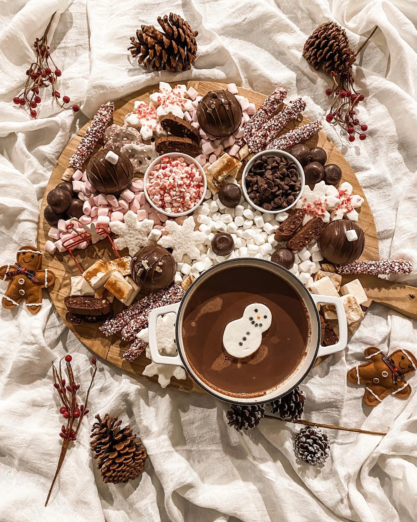 3- Serve Toppings on a Cocoa Board