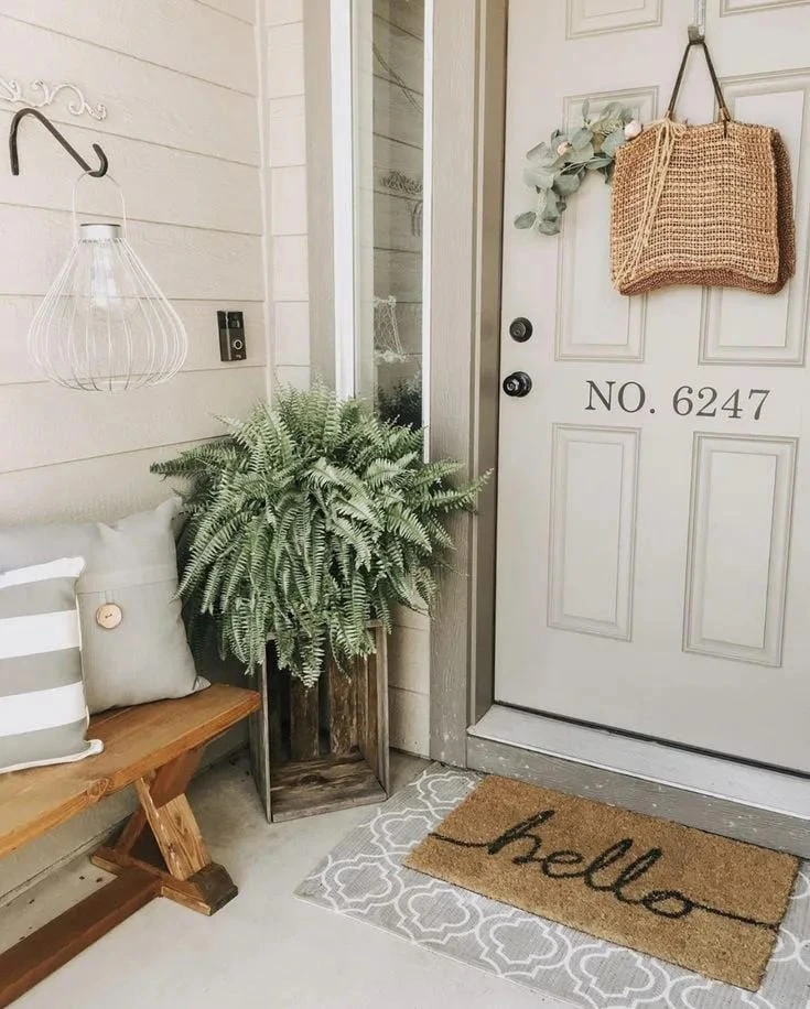 14- Set a Fern Beside a Small Bench