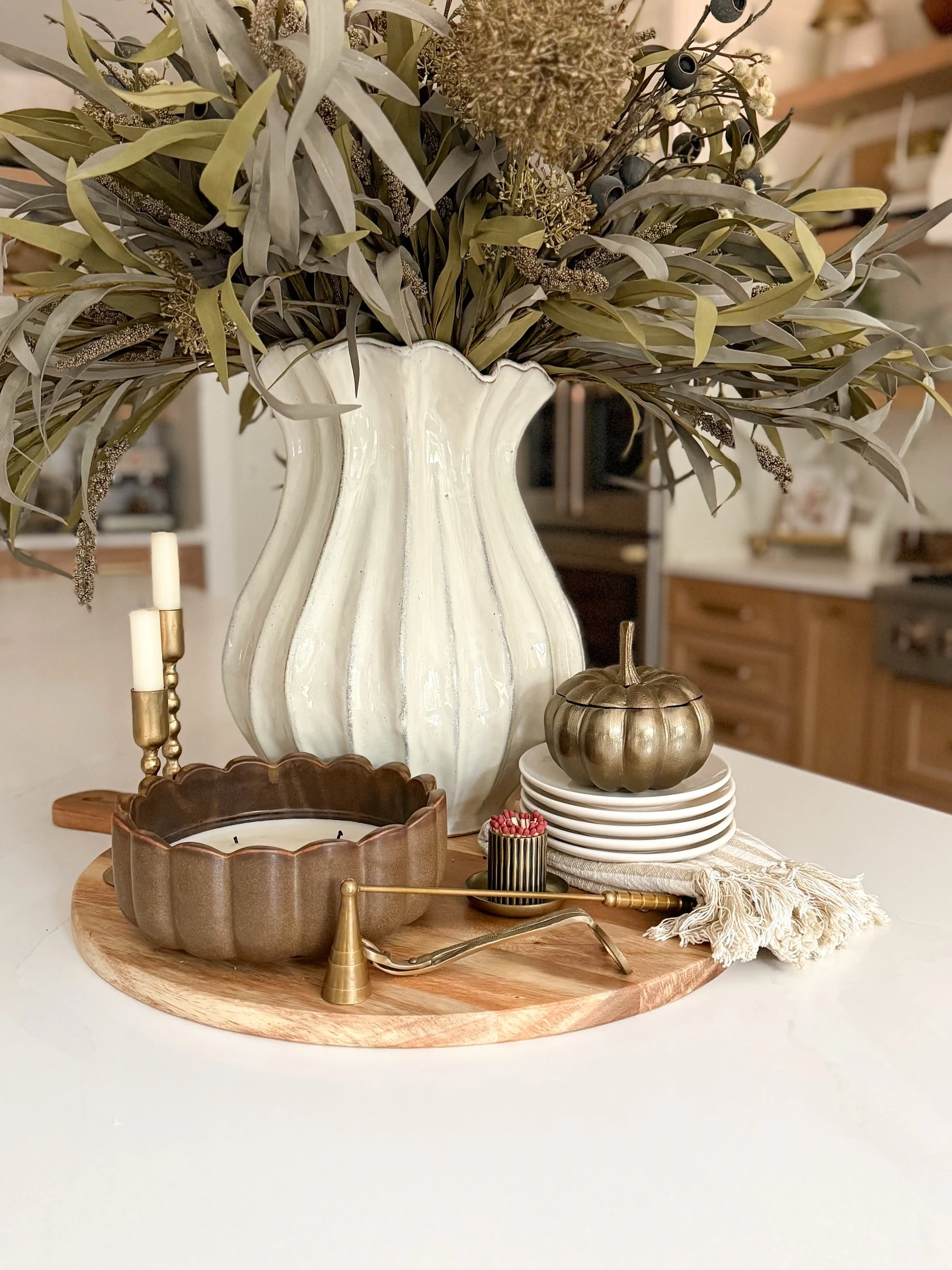 10- Style a Round Island Tray