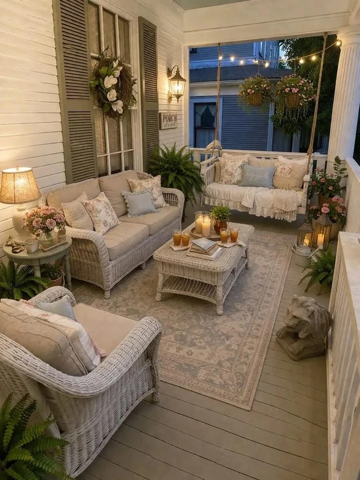 6- Surround Seating with Potted Greenery