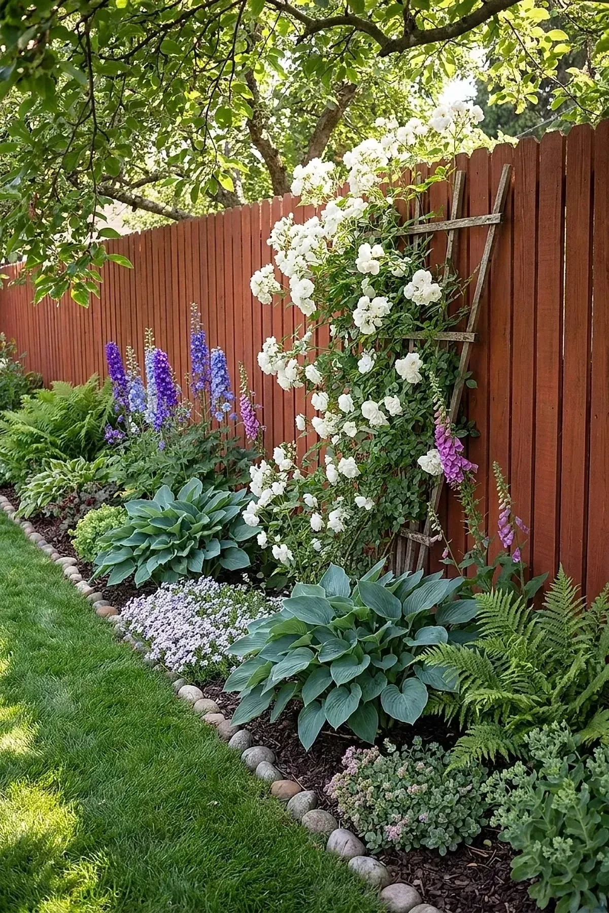 4- Train White Roses Up a Trellis