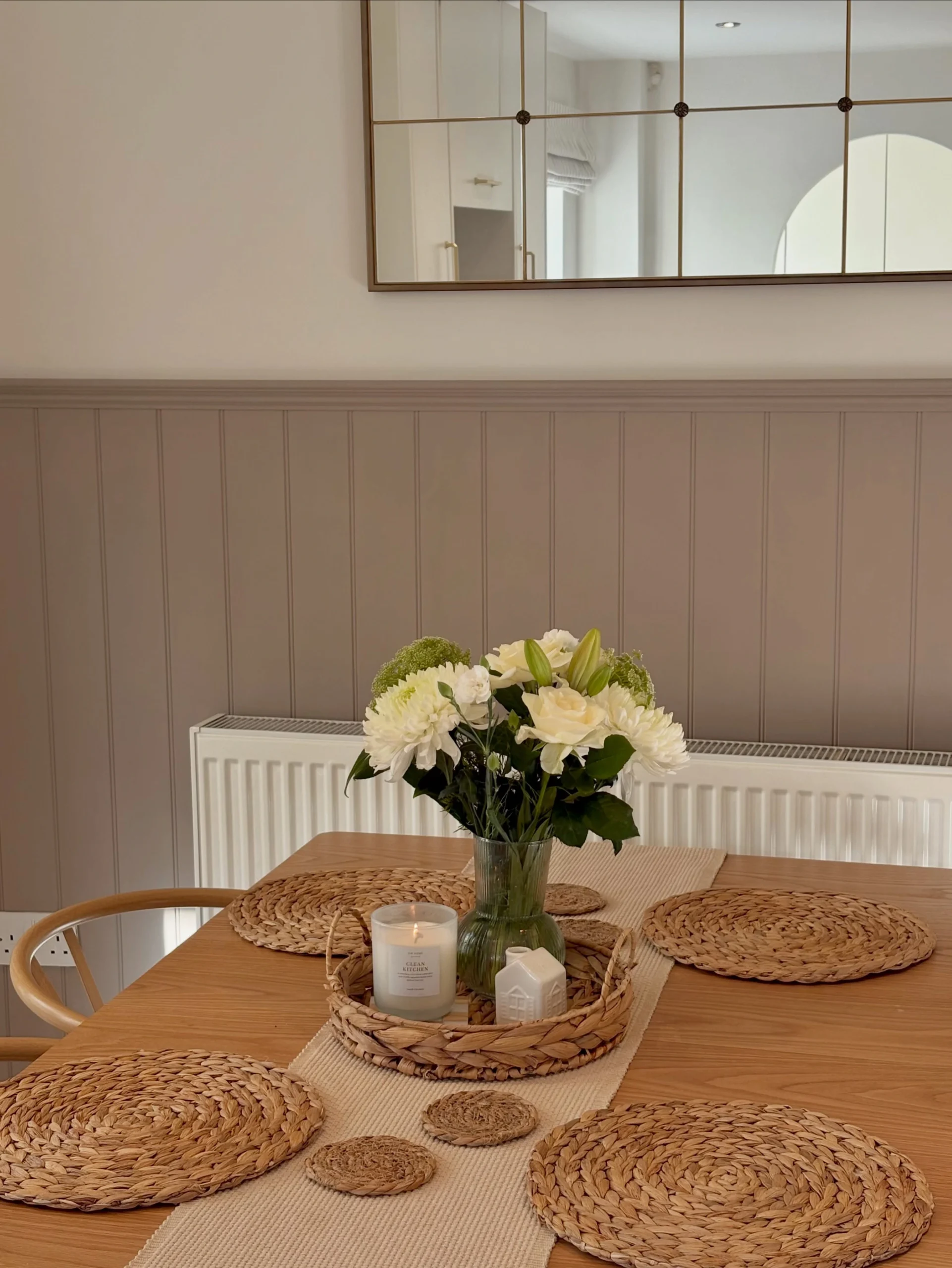 2- Warm Up the Table with Woven Mats