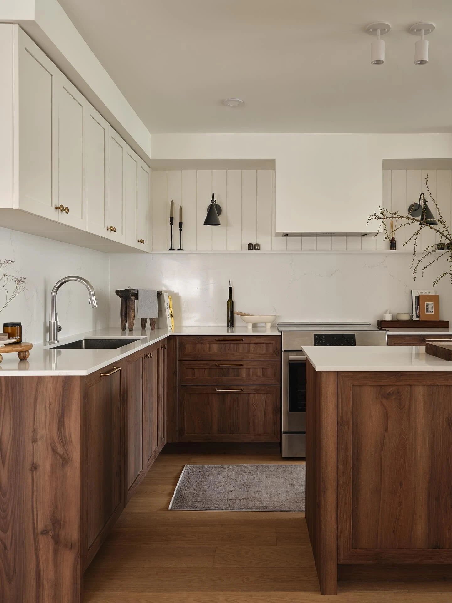 4- Warm White Cabinets With Wooden Floors