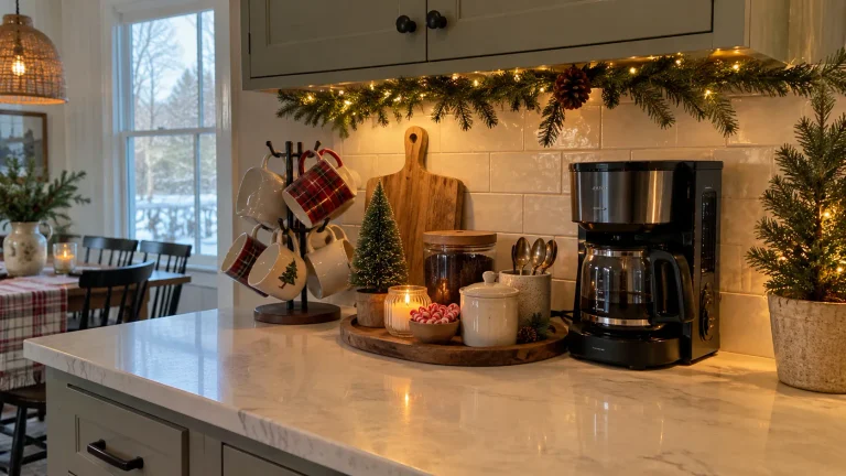19 Christmas Coffee Bar Ideas for a Cozy, Usable Holiday Corner