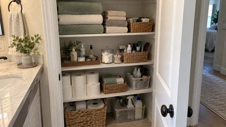 Bathroom Closet Organization Ideas