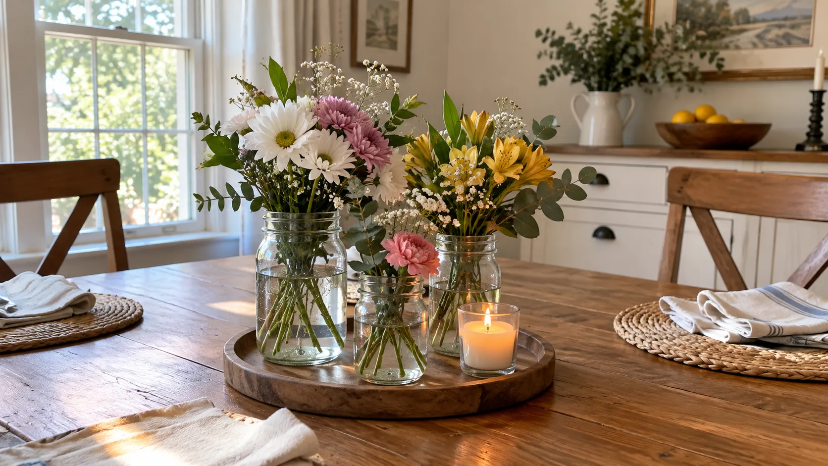 18 DIY Mason Jar Centerpiece Ideas for Every Season