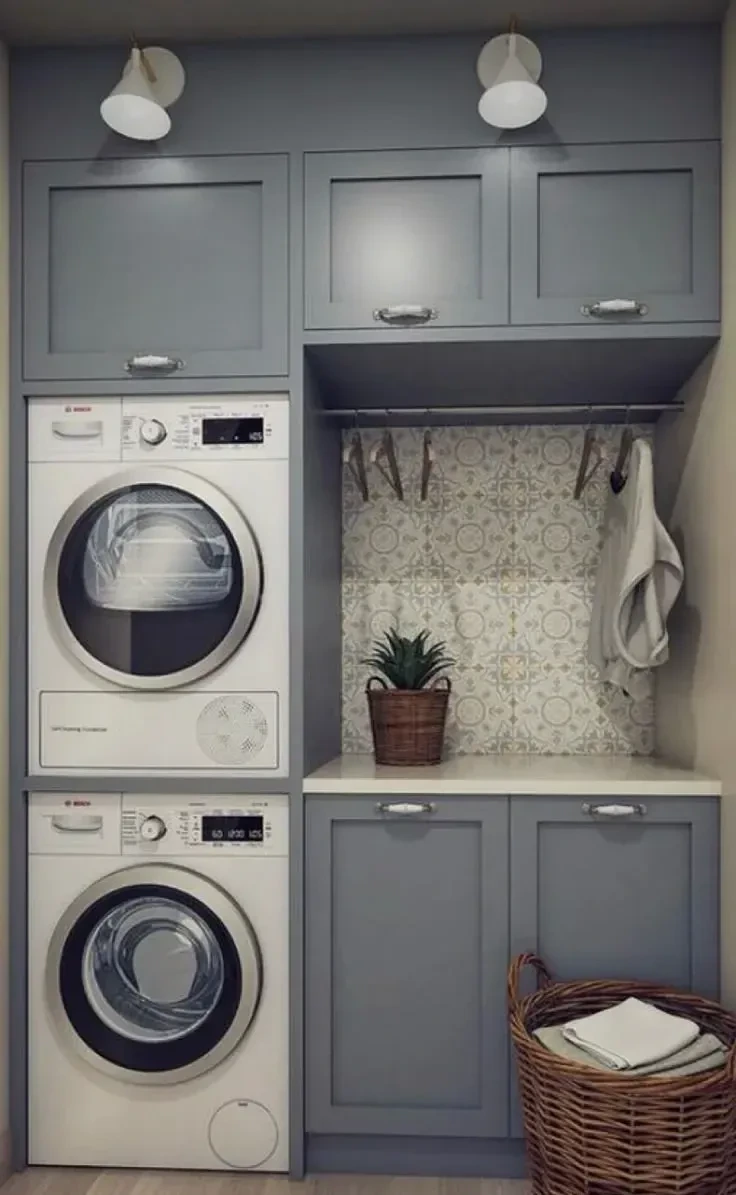 3- Add a Rail for Freshly Washed Clothes