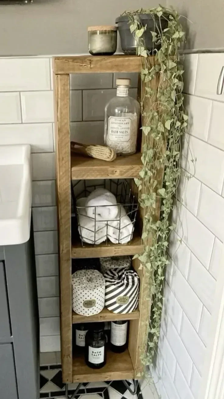 14- Add Storage with a Freestanding Cabinet