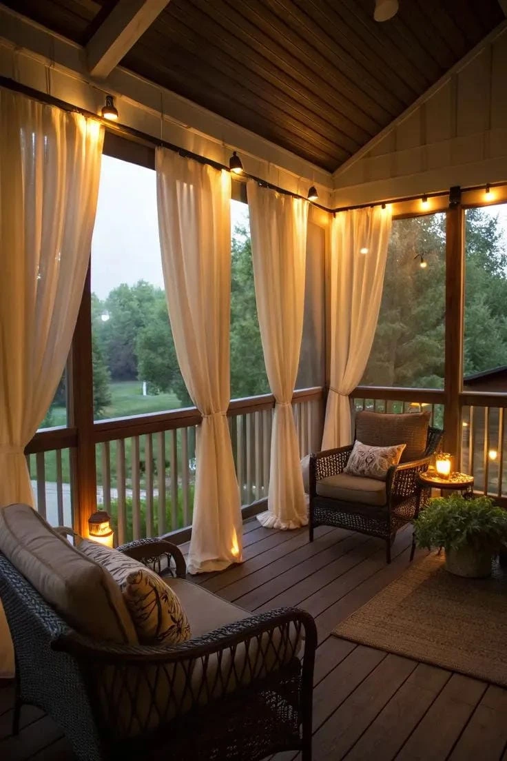 8- Add String Lights for Evening Warmth
