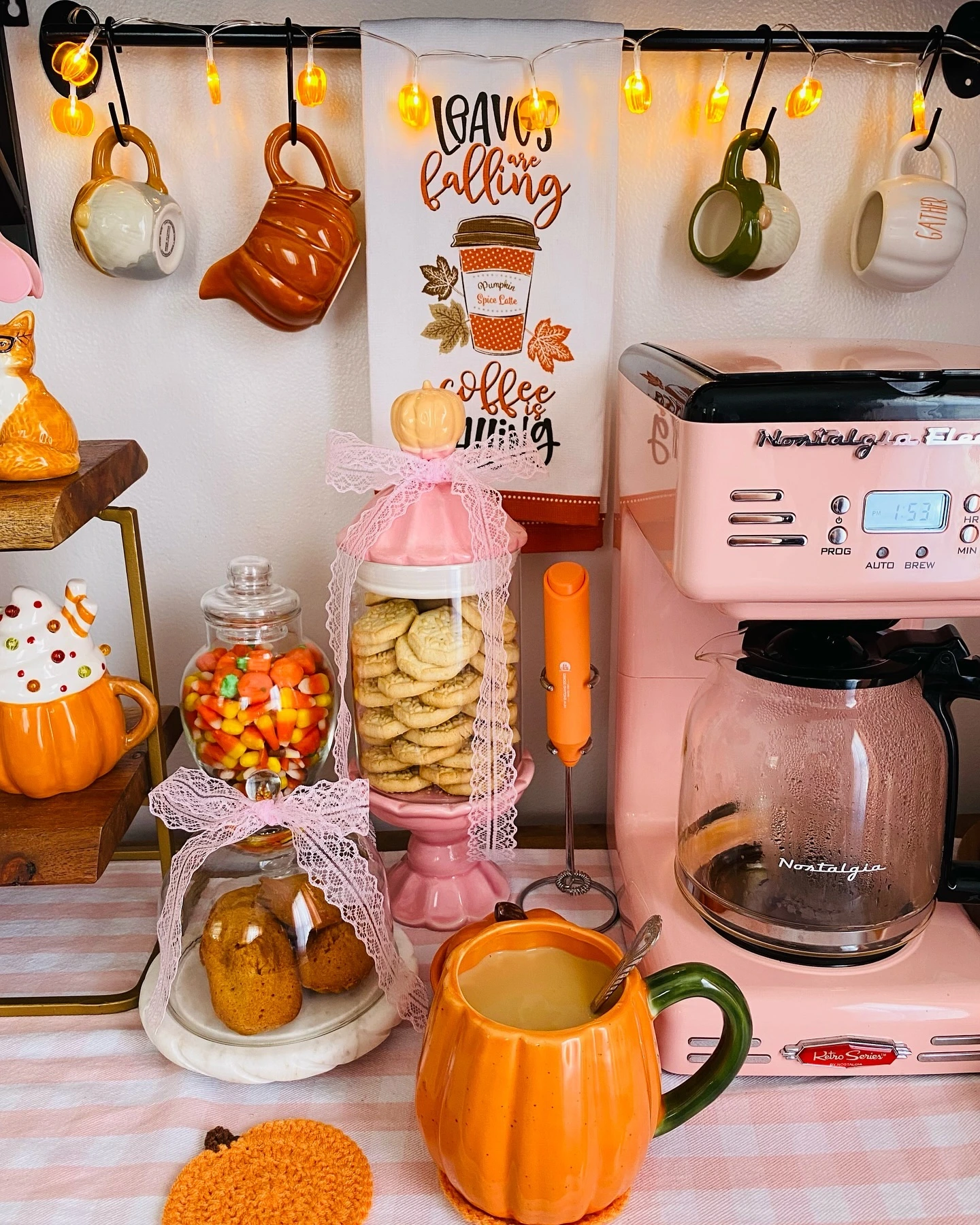 11- Borrow Cozy Color From a Halloween Coffee Bar
