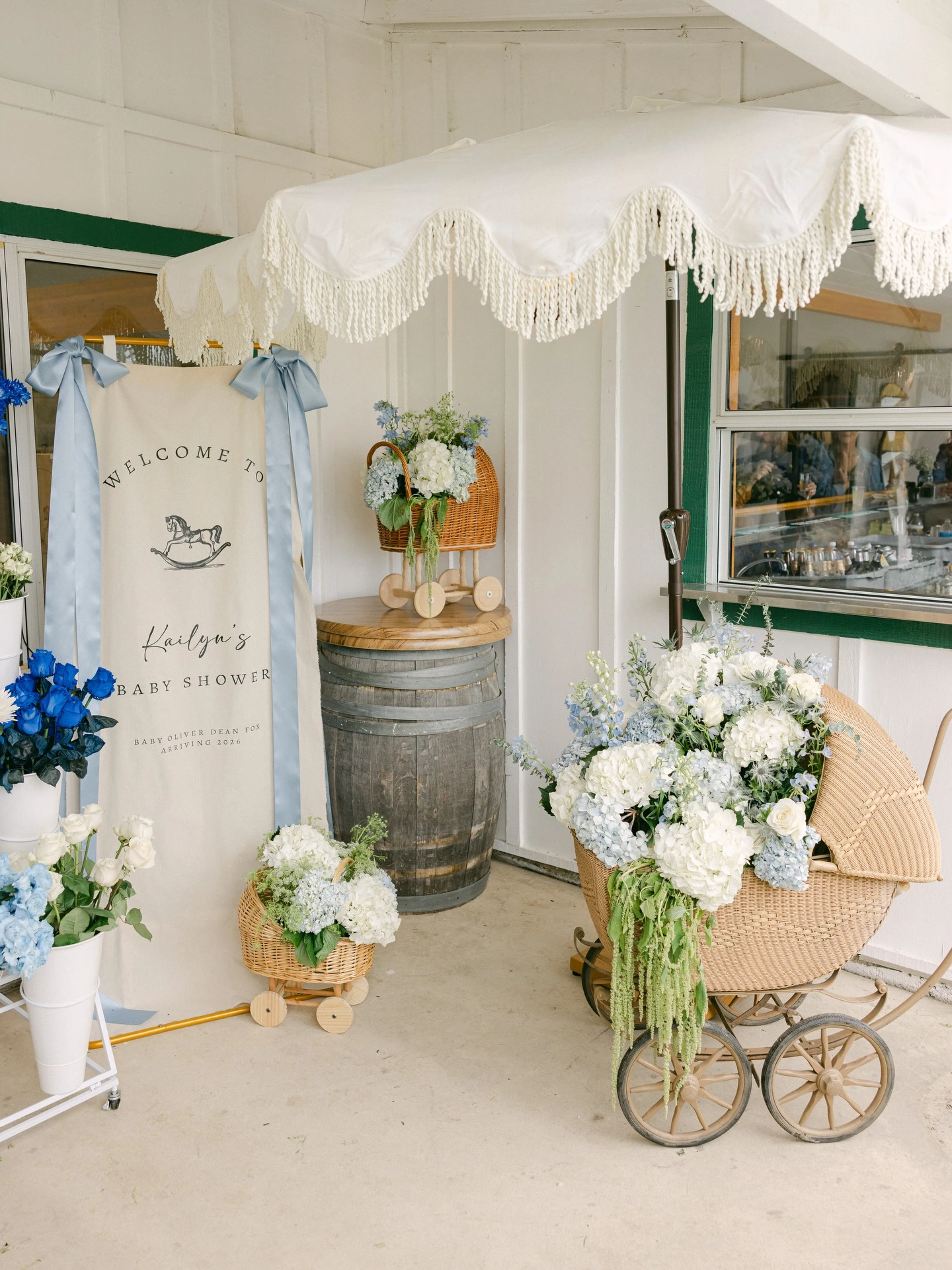 11- Build a Baby Carriage Floral Display