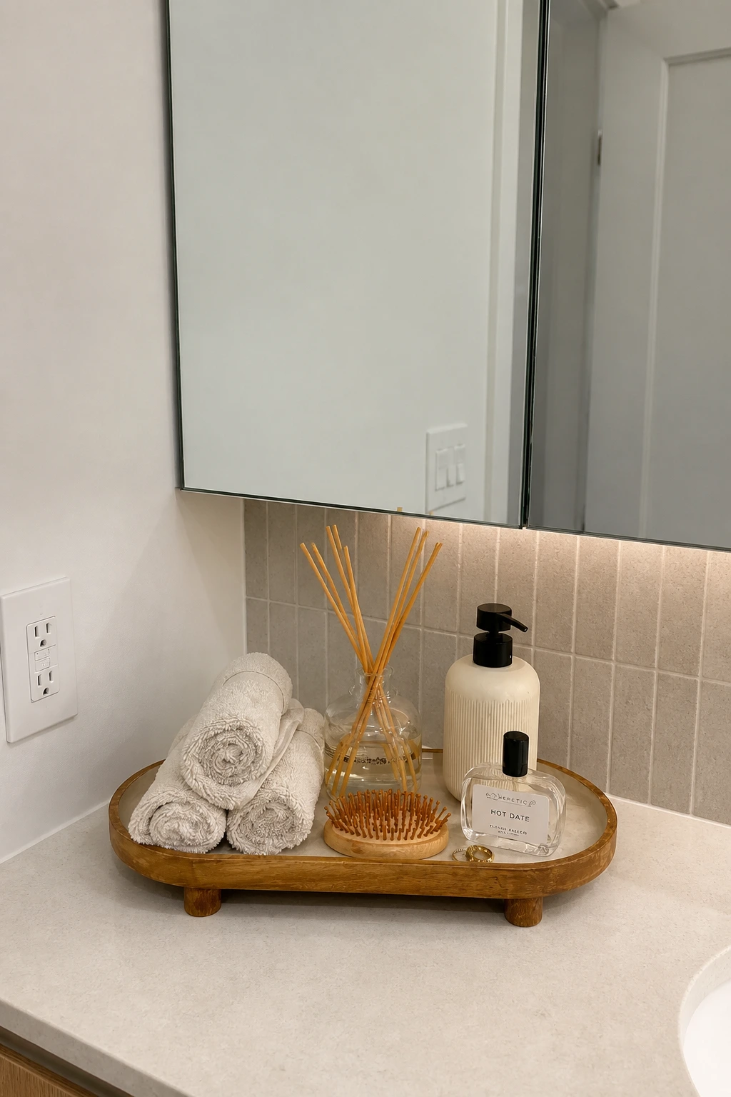 2- Contain Small-Space Essentials on a Tray