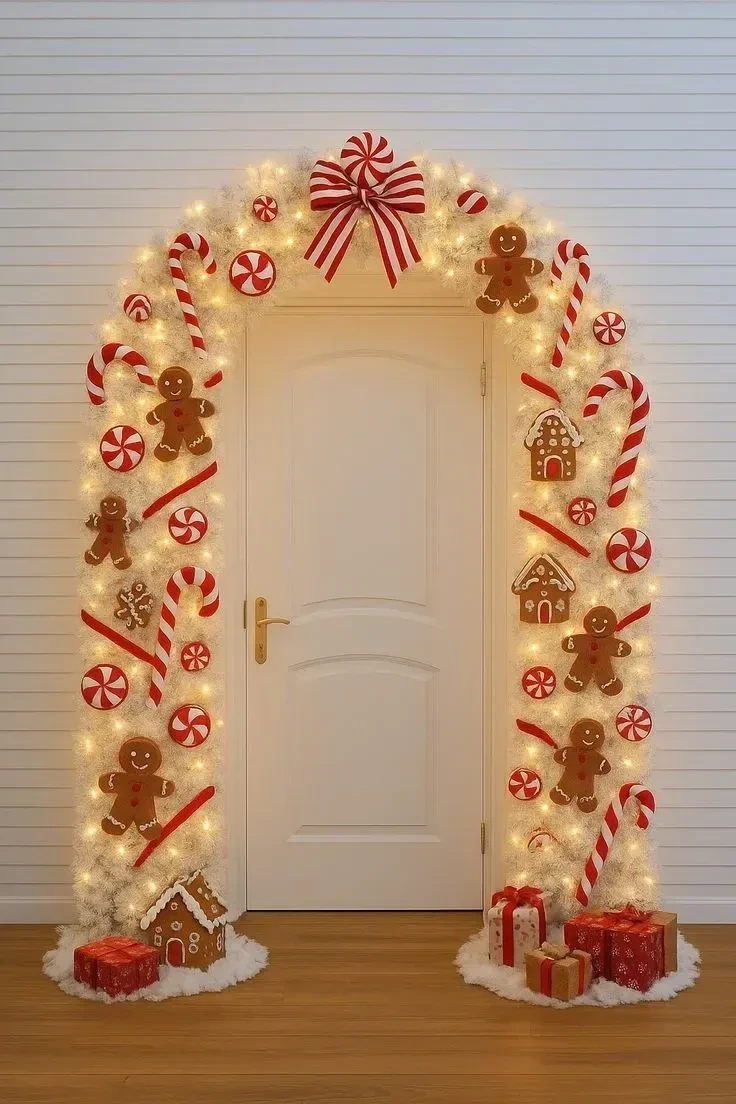 3- Create a Candy Cane Doorway