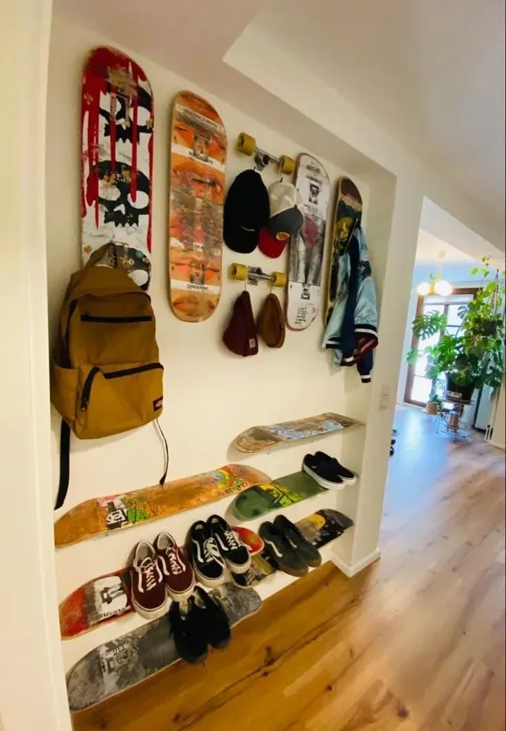 4- Create an Entryway Wall with Storage