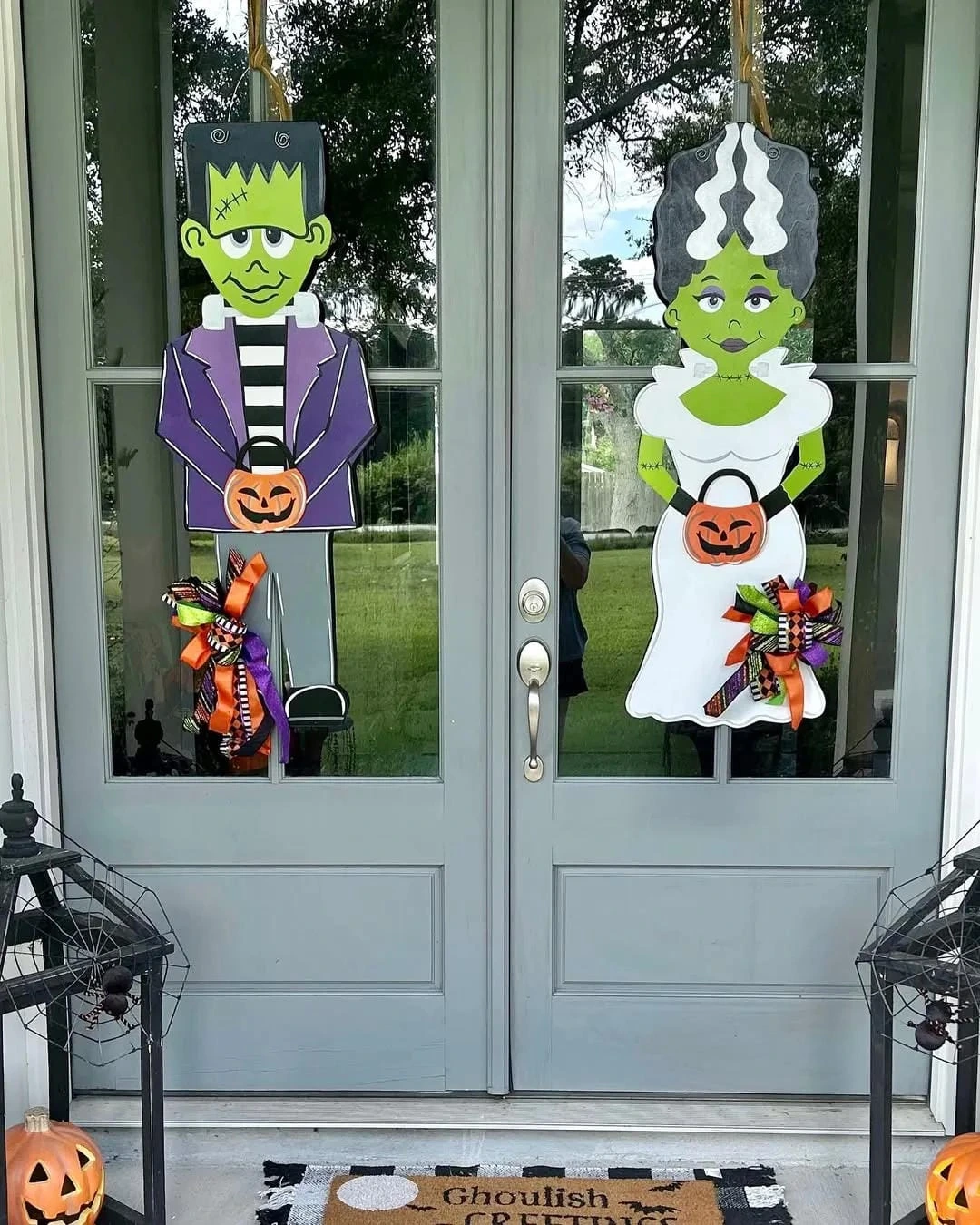 23- Decorate Glass Door Panels