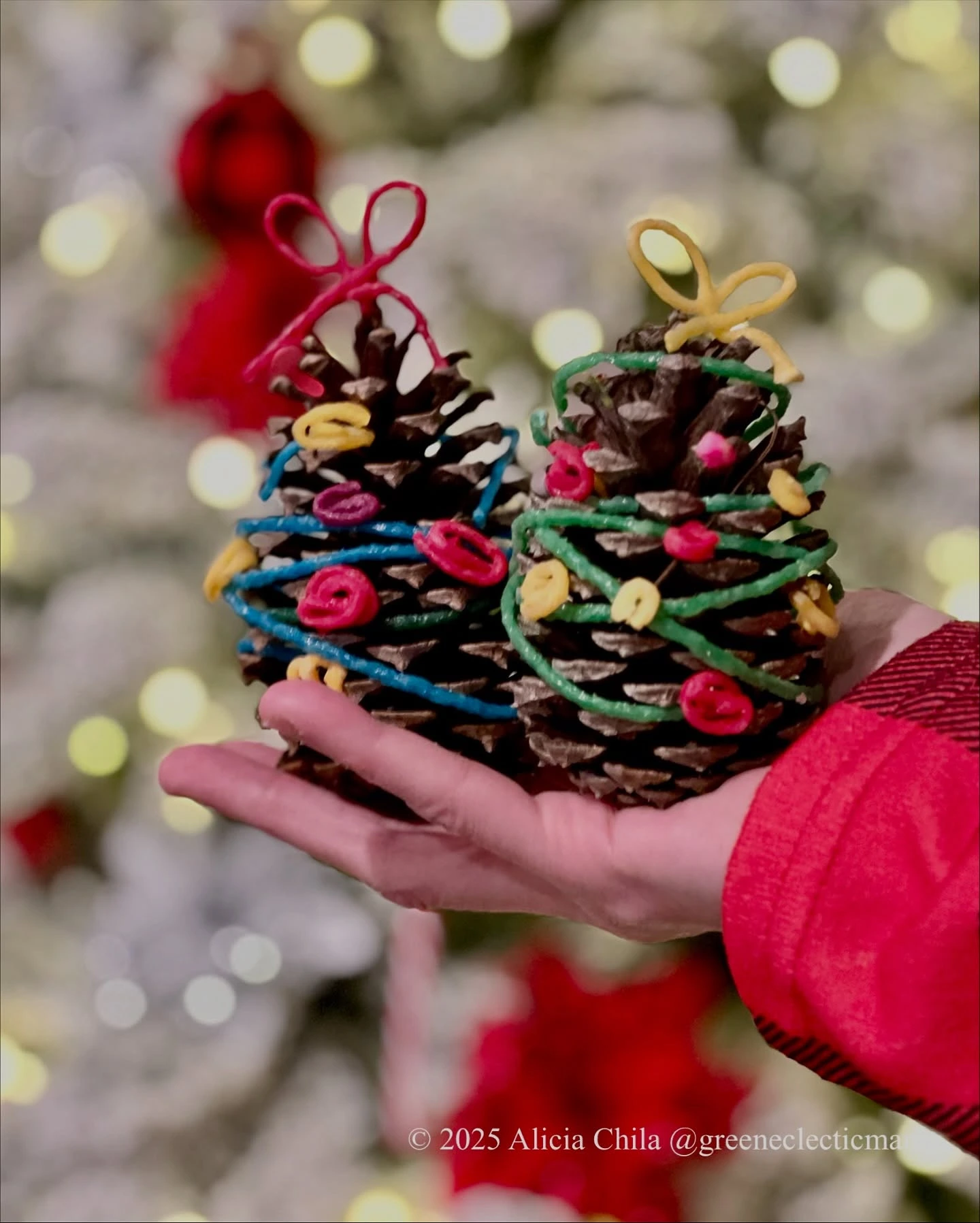 15- Decorate Pinecone Mini Trees