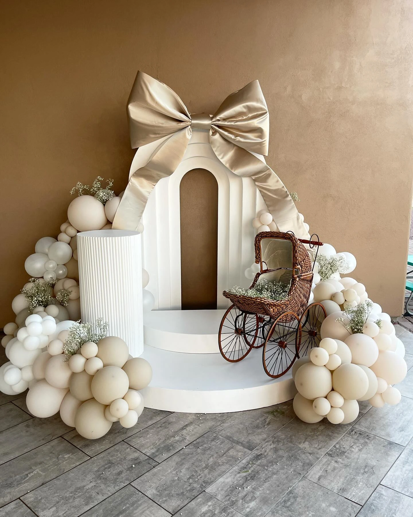 9- Dress Up the Dessert Table with Baby Clothes