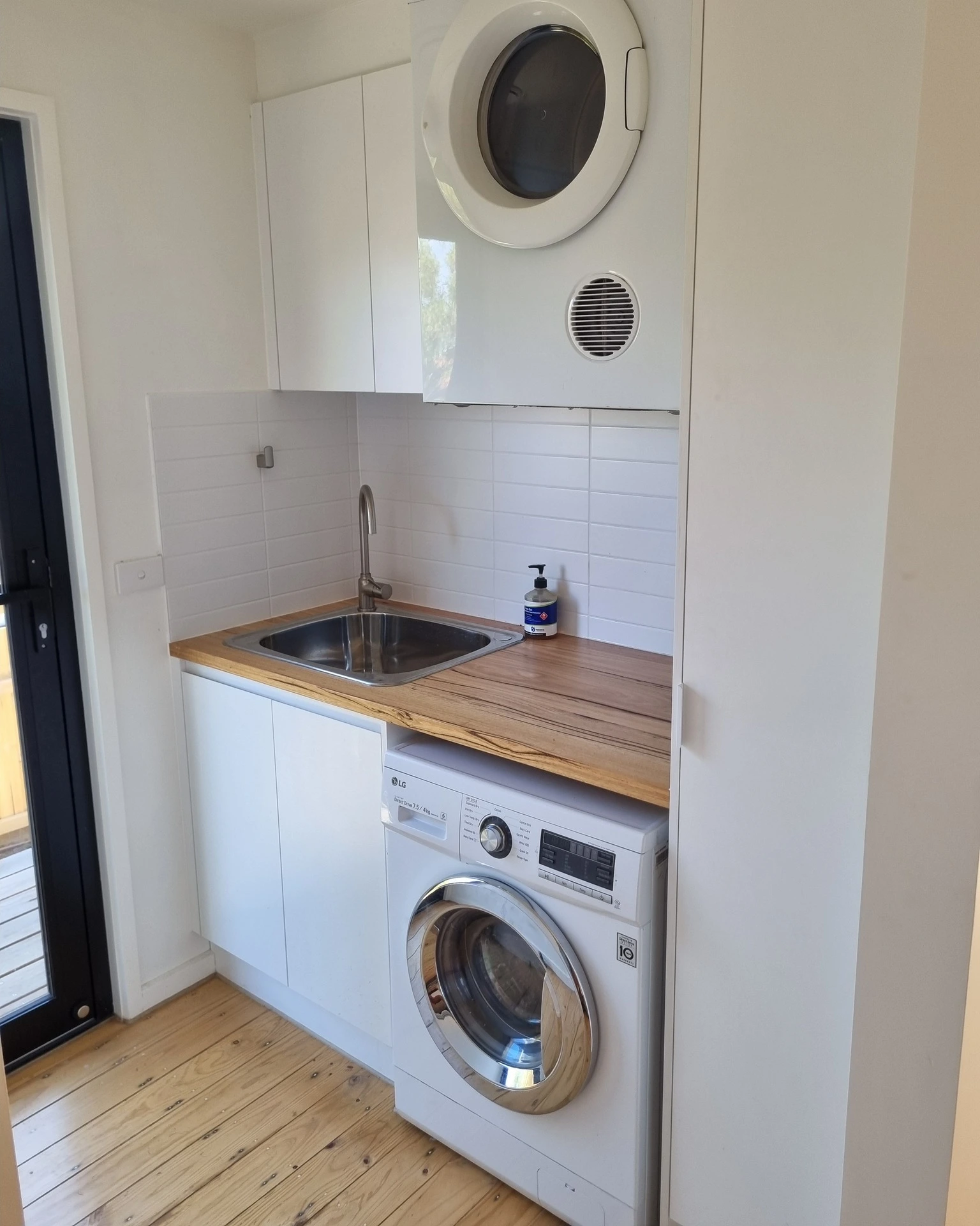 1- Frame the Machines with Tall Cabinets