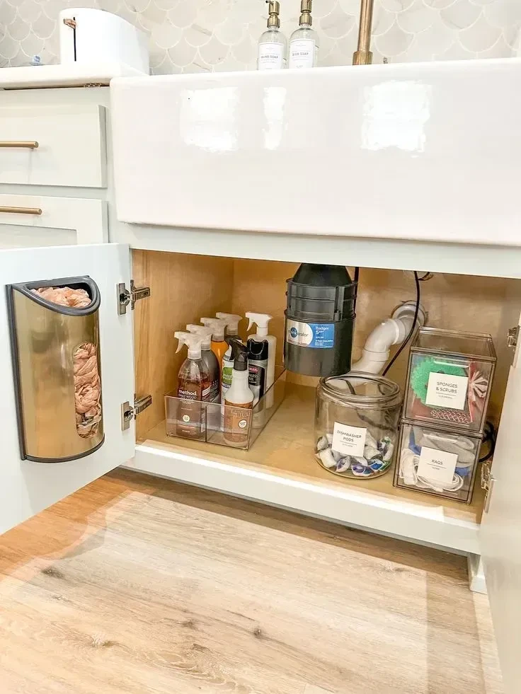 7- Group Supplies in Caddies and Use the Door