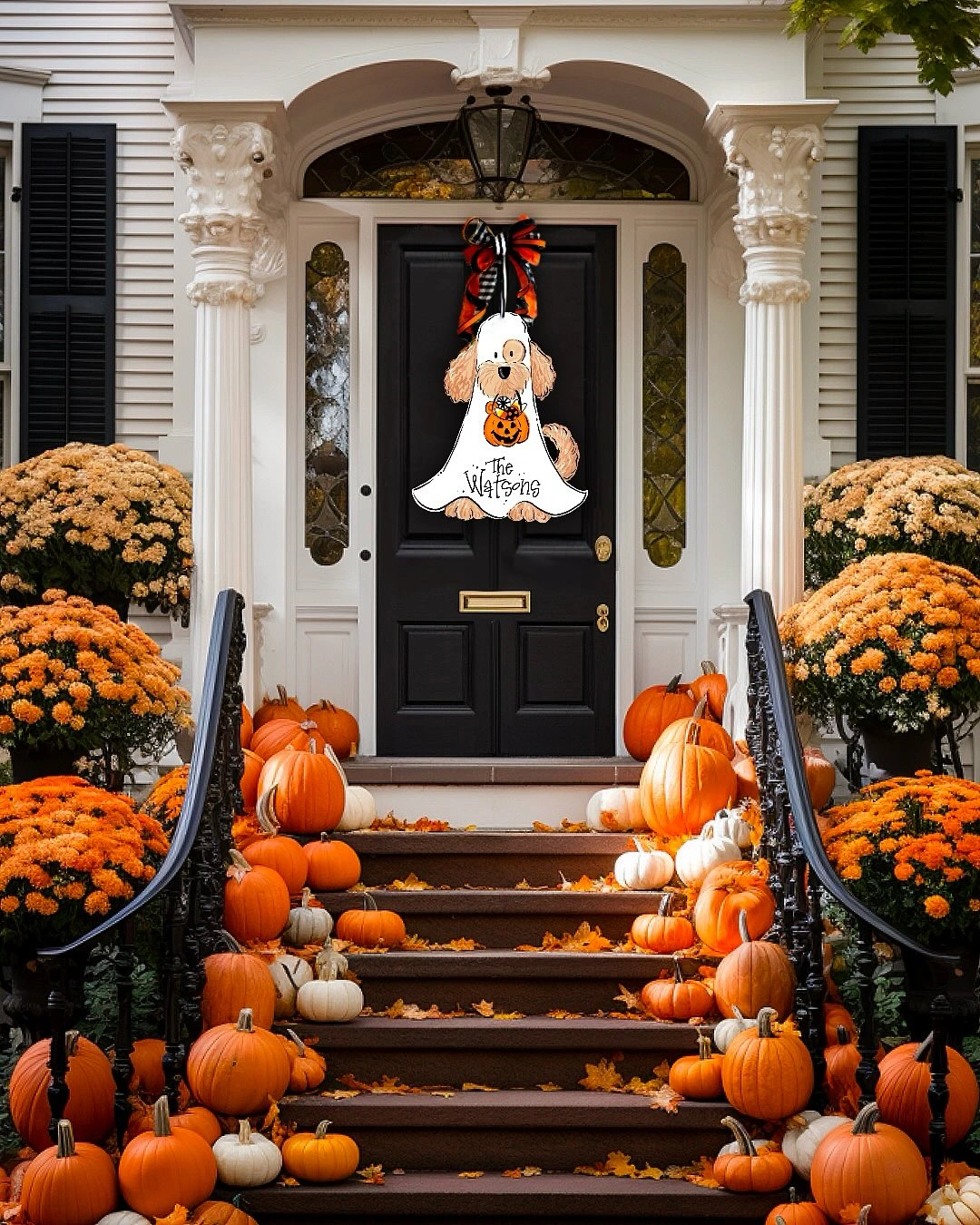 17- Hang a Playful Halloween Sign