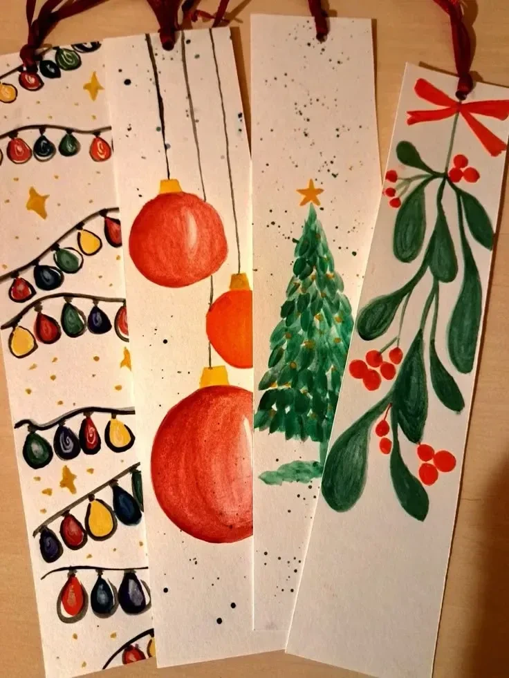 4- Hang Painted Ornaments from a Branch