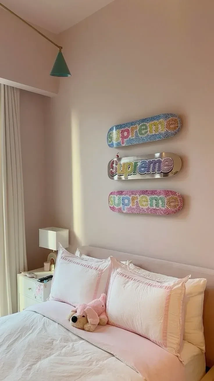 15- Hang Pastel Decks Above the Bed