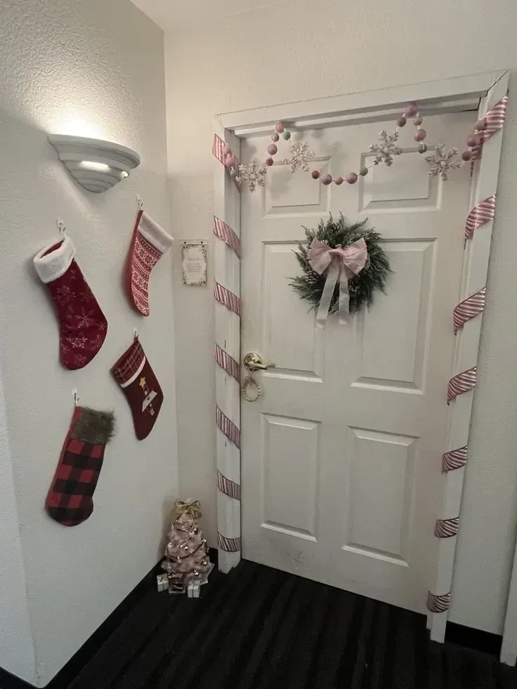 1- Hang Stockings Around the Door