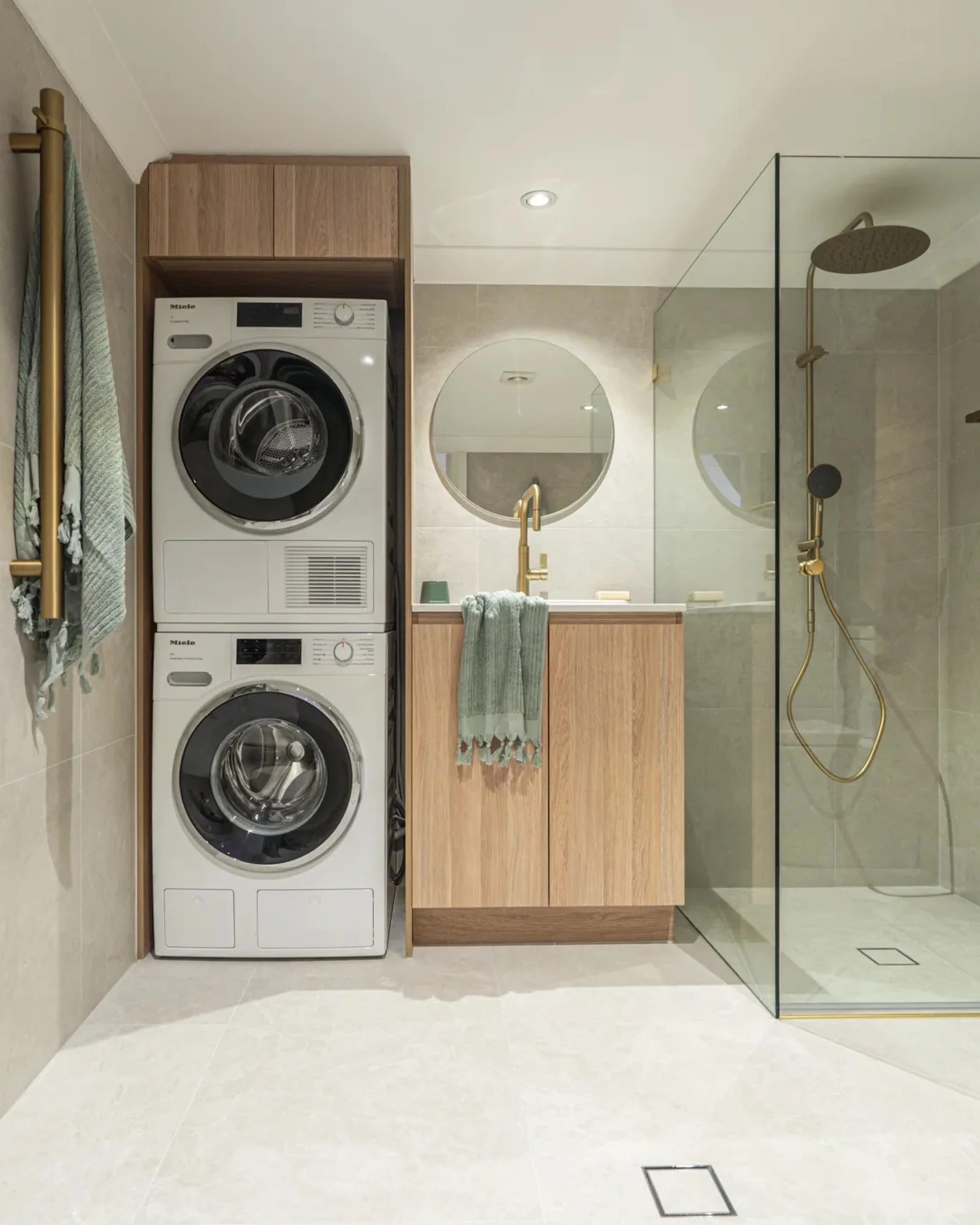 10- Hide the Laundry Behind Sliding Doors