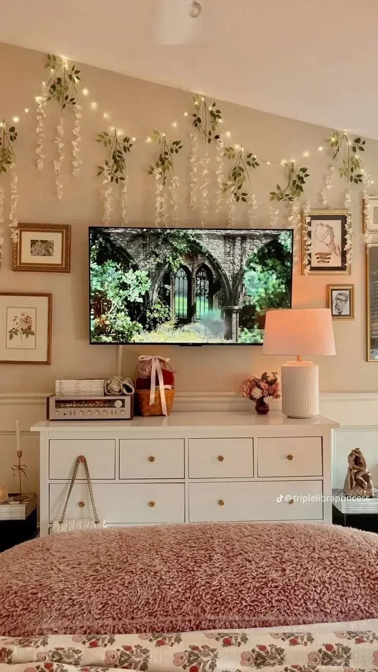 18- Keep Decor Low Beneath a TV