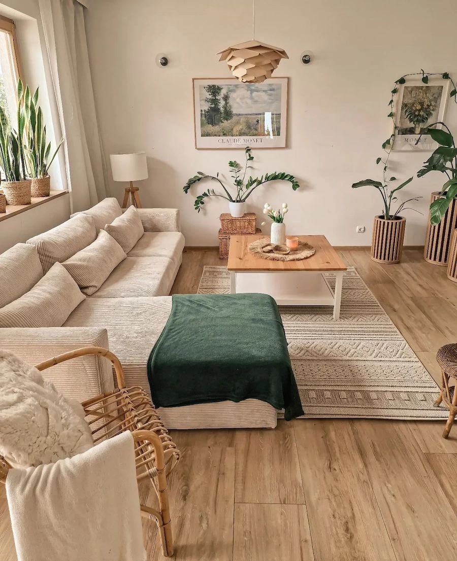 11- Keep the Base Neutral with Green Accents
