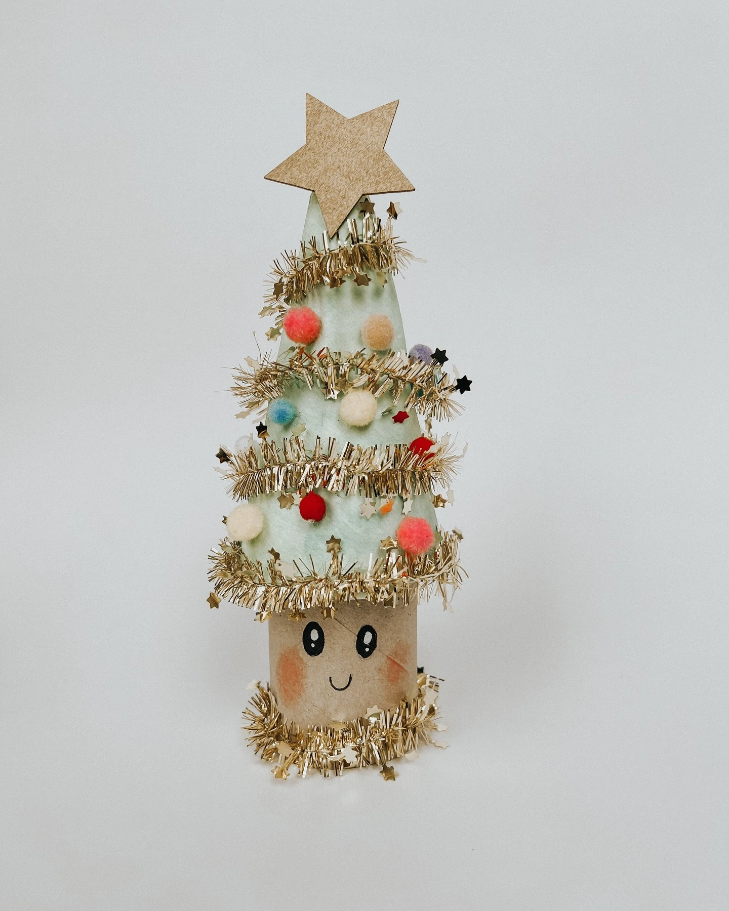 14- Layer a Tinsel Tree Ornament