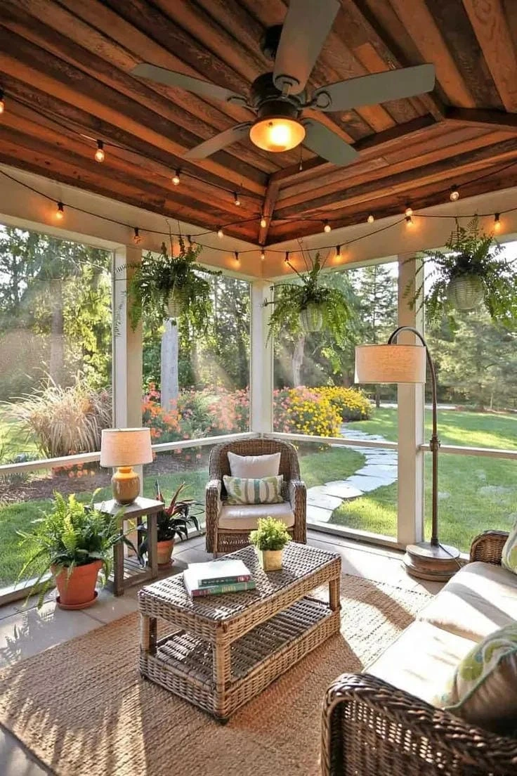 10- Layer Plants Around the Seating