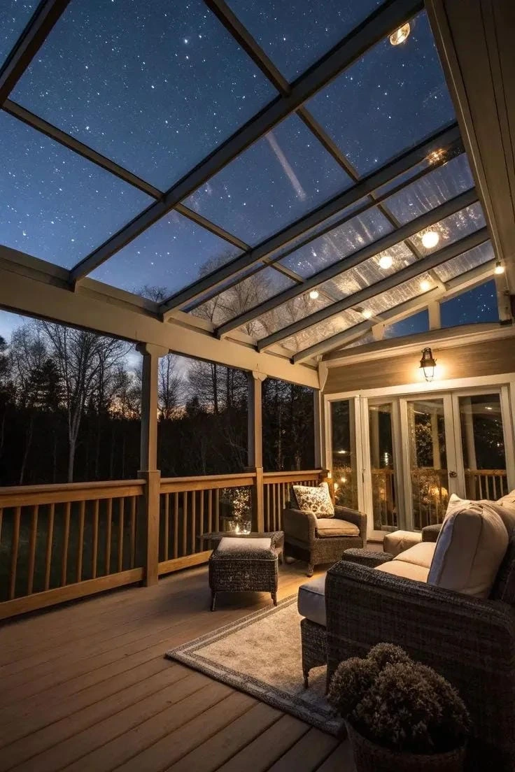6- Let a Glass Roof Bring in Light