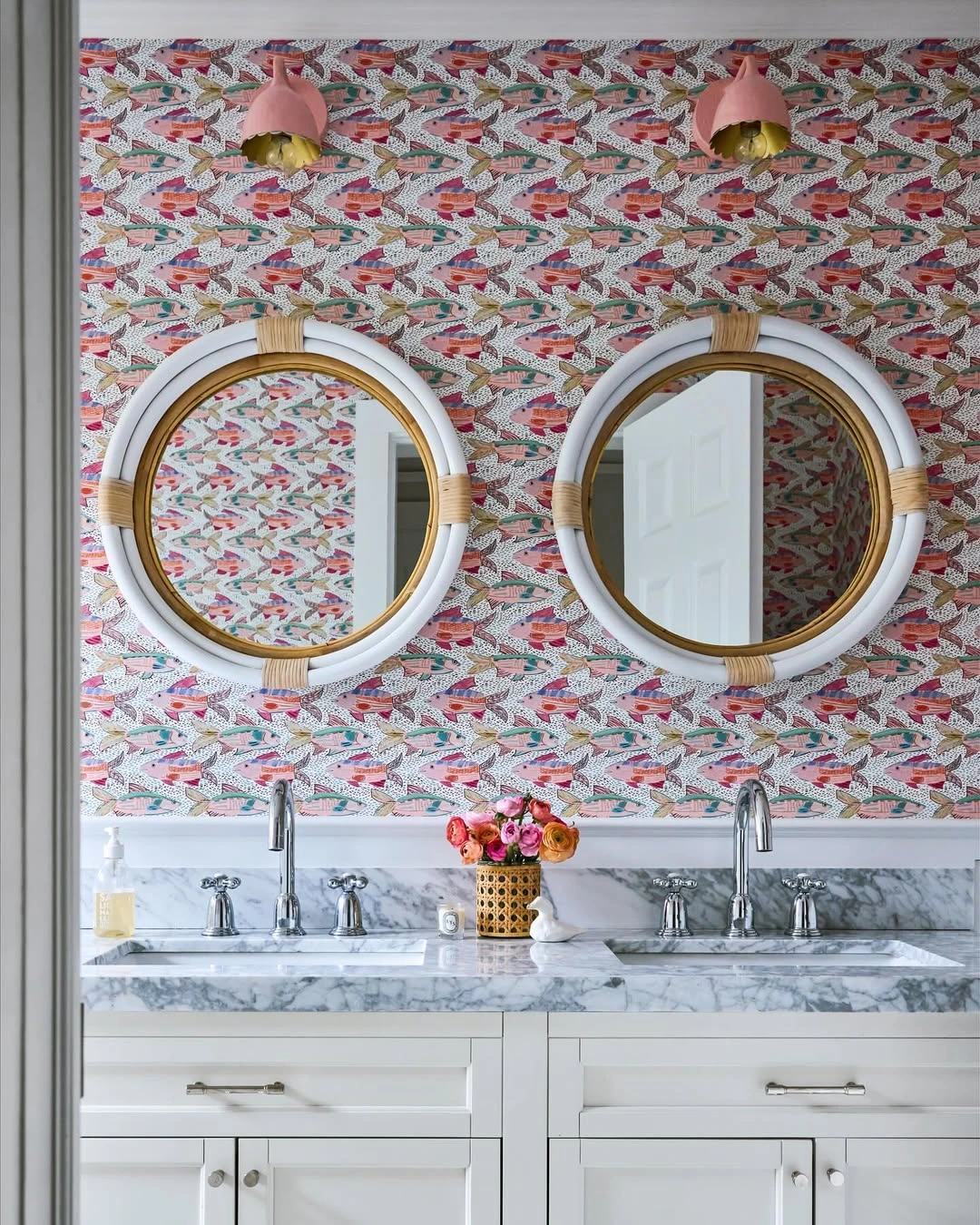 6- Let Cheerful Floral Wallpaper Lead