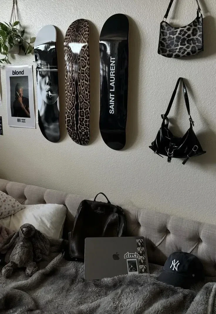 6- Line Boards Above the Bed