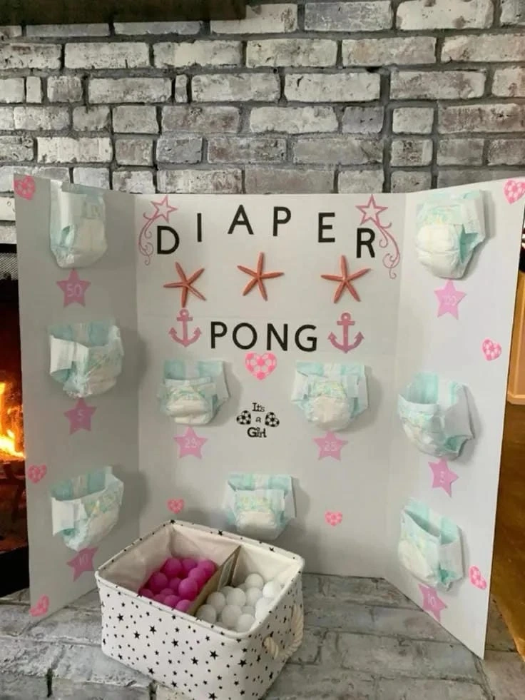 15- Make a Diaper Pong Game Corner