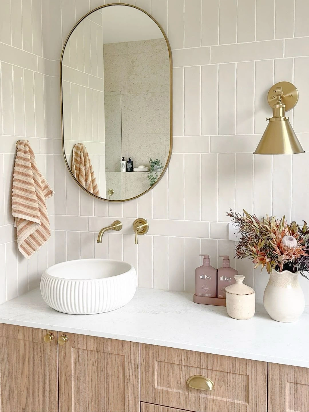 4- Pair Brass with Blush Details