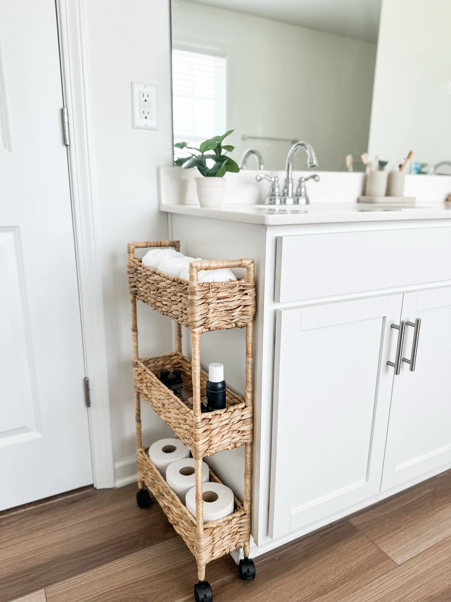 6- Roll In a Woven Storage Cart