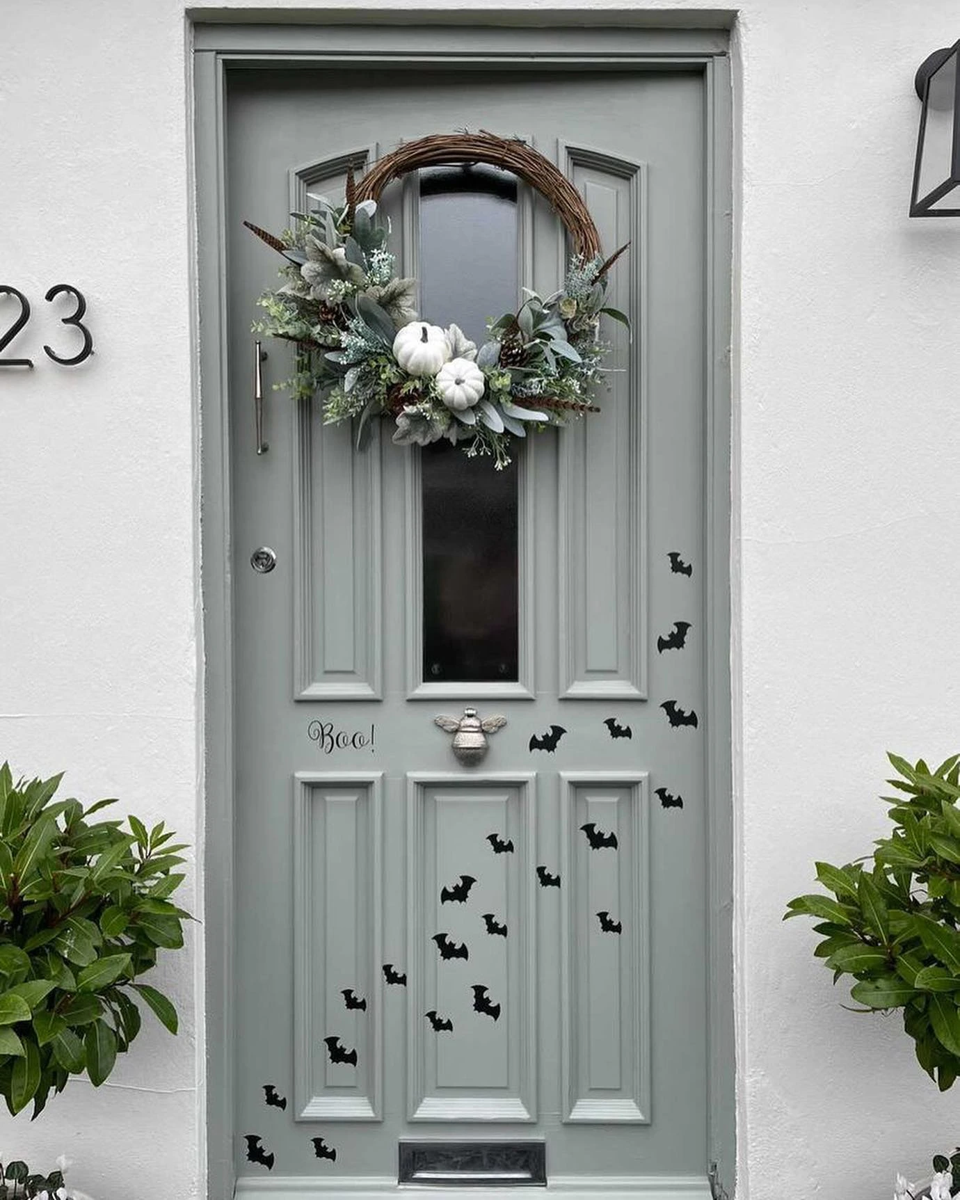 2- Scatter Bat Decals Across the Door