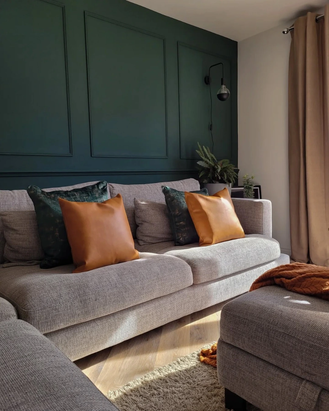 9- Use Burnt Orange and Olive Green