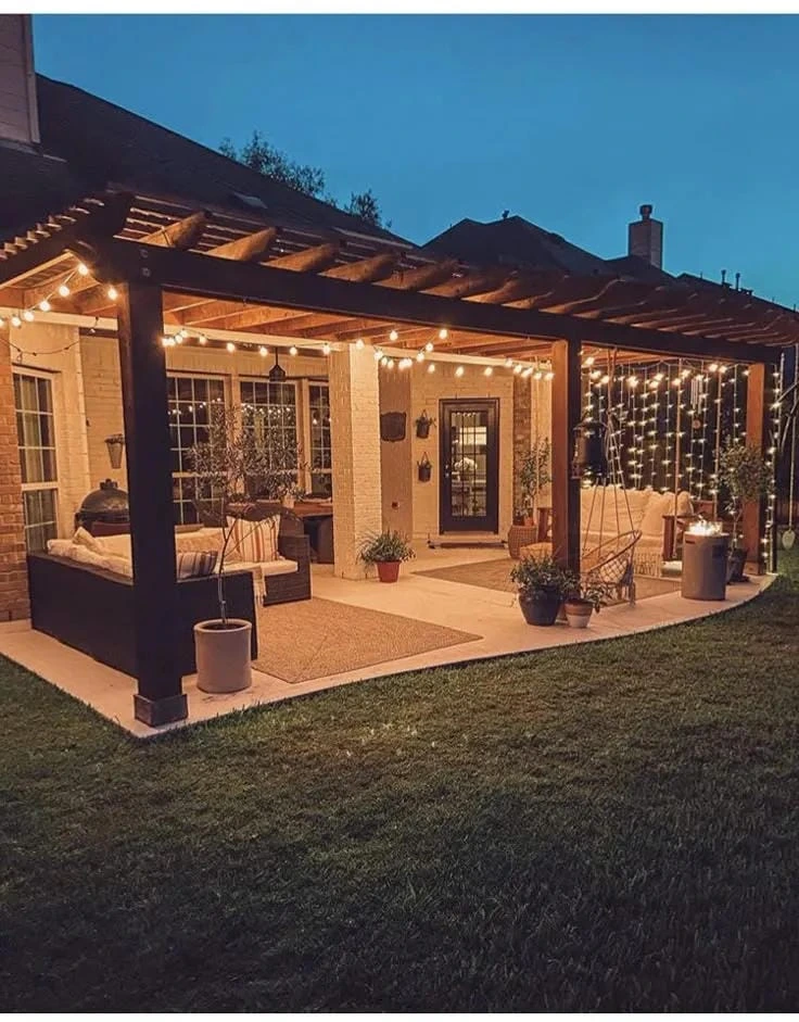 1- Wrap String Lights Around the Porch